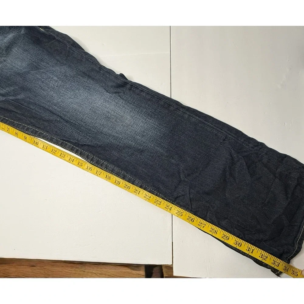 True Religion Jeans Mens Size 44x34 Geno SN Flap Slim‎ Blue Big & Tall Designer